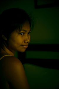 Close-up portrait of boy