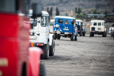 Vehicles on road