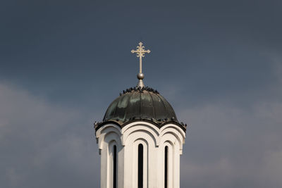 Low angle view of church against sky