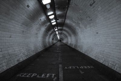 Illuminated tunnel