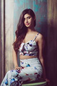Portrait of beautiful young woman