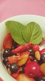 Close-up of fruits in bowl