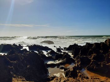 Scenic view of sea against sky