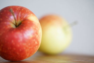 Close-up of apple on table