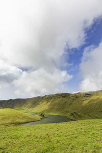 Scenic view of landscape against sky