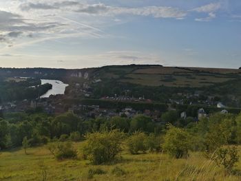 Scenic view of landscape against sky