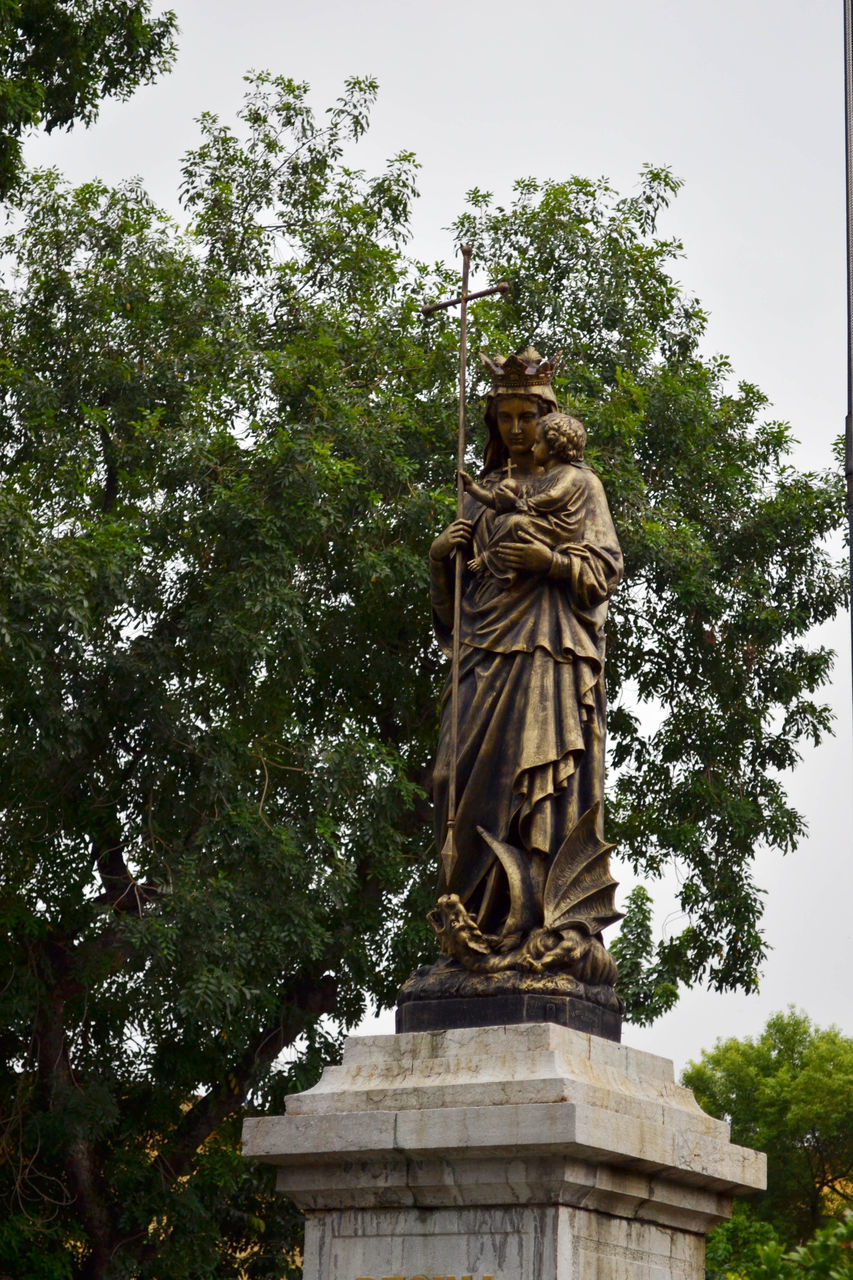 LOW ANGLE VIEW OF BUDDHA STATUE