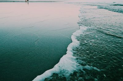 Scenic view of frozen sea