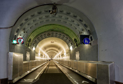 Interior of subway station