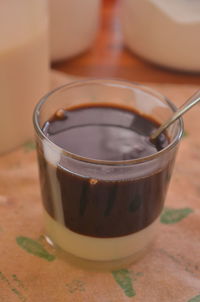 Close-up of coffee on table