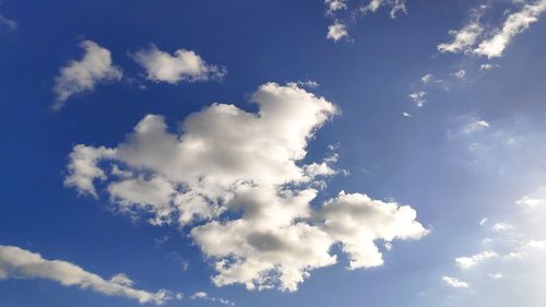 Low angle view of clouds in sky