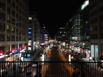 City street at night