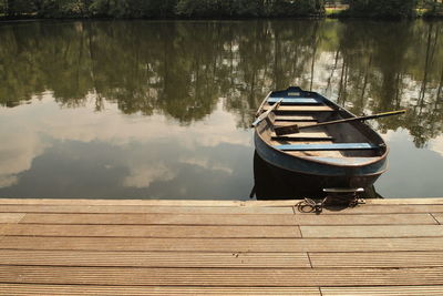 Boats in lake