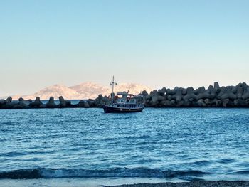 Scenic view of seascape against sky