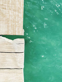 High angle view of swimming pool