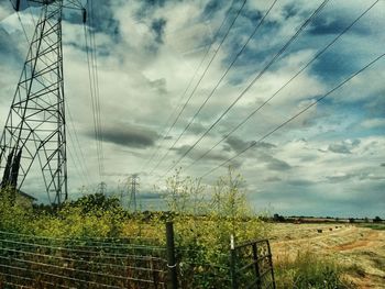 Tranquil scene of landscape against cloudy sky