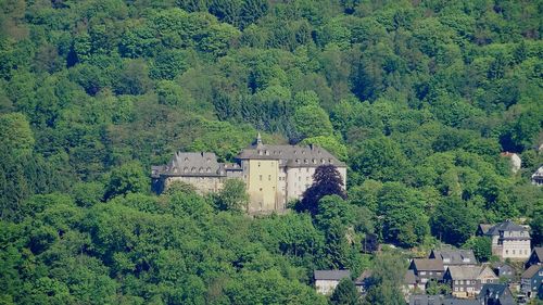 View of castle on mountain