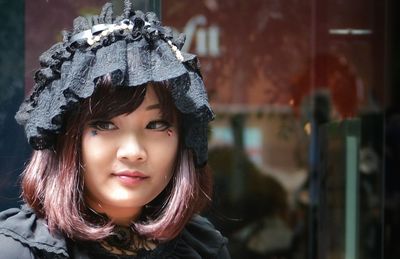 Portrait of young woman