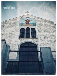 Low angle view of bell tower