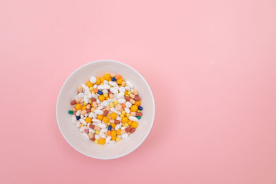 Directly above shot of salad in bowl