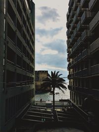 Low angle view of building against sky