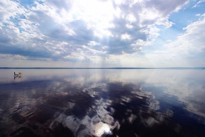 Scenic view of sea against sky