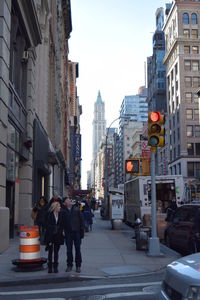 City street with buildings in background