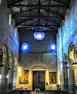 Interior of church