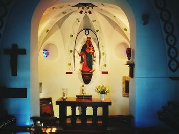 Buddha statue in church