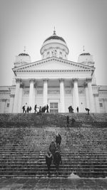 Low angle view of historical building against sky