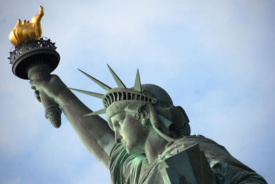 Low angle view of statue