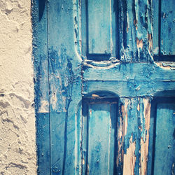 Close-up of wooden door