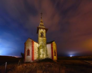 View of church at night