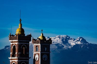 View of building against blue sky