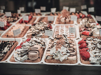 Close-up of food on table