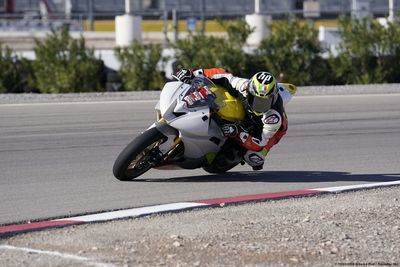 Man riding motorcycle