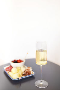 Close-up of drink against white background