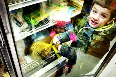 Close-up of food in store