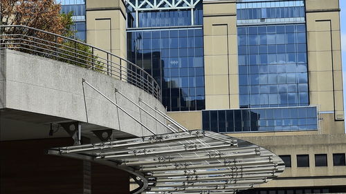 Low angle view of modern building