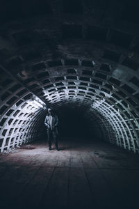 Close-up of tunnel