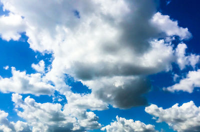 Low angle view of clouds in sky