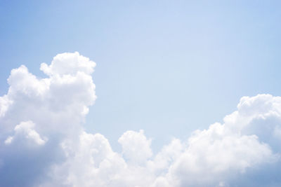 Low angle view of clouds in sky