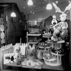 Multi colored lanterns for sale at night