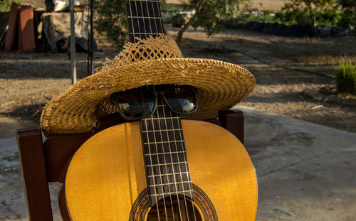 Close-up of guitar