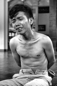 Portrait of young woman