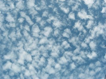 Low angle view of cloudy sky