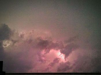 Low angle view of cloudy sky