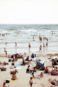 Group of people on beach