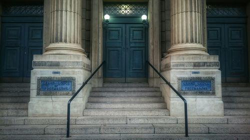 Entrance of building