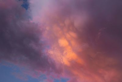 Low angle view of cloudy sky